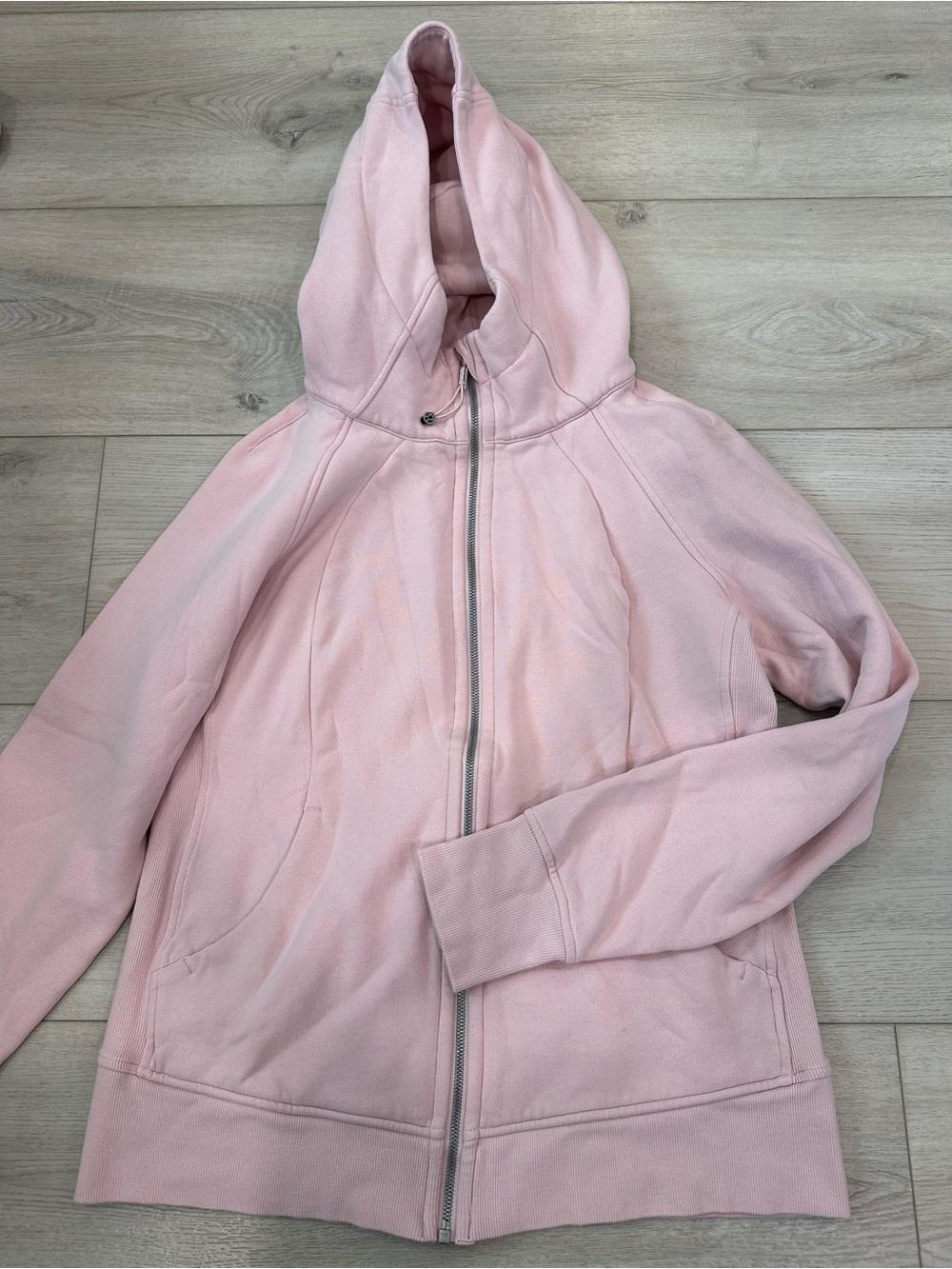 Lululemon Pink Full Zip Hooded Jacket Hoodie Size 12